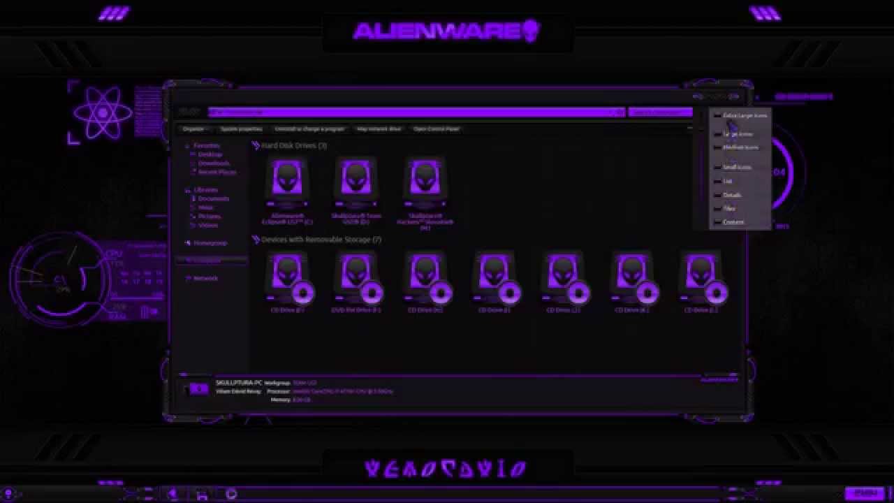1280x720 Eclipse Purple Premium Theme For Windows