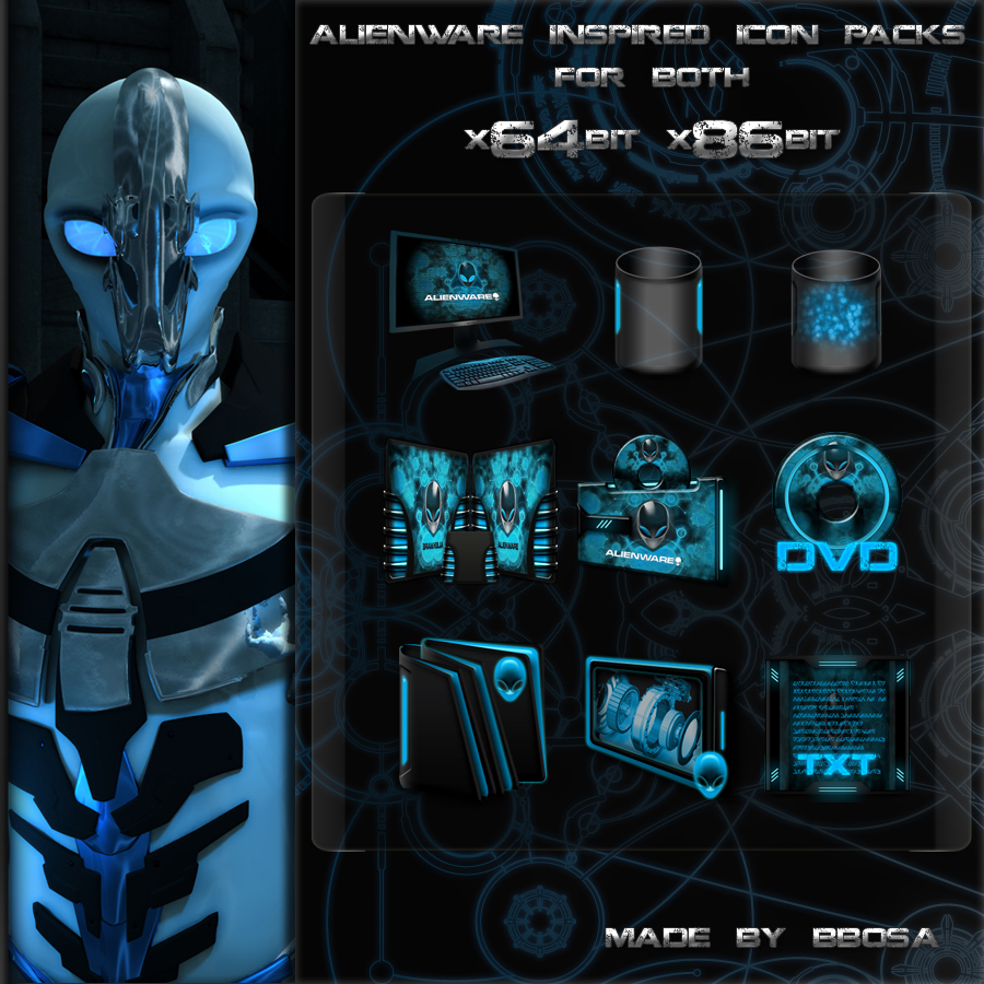 alienware invader icon pack download