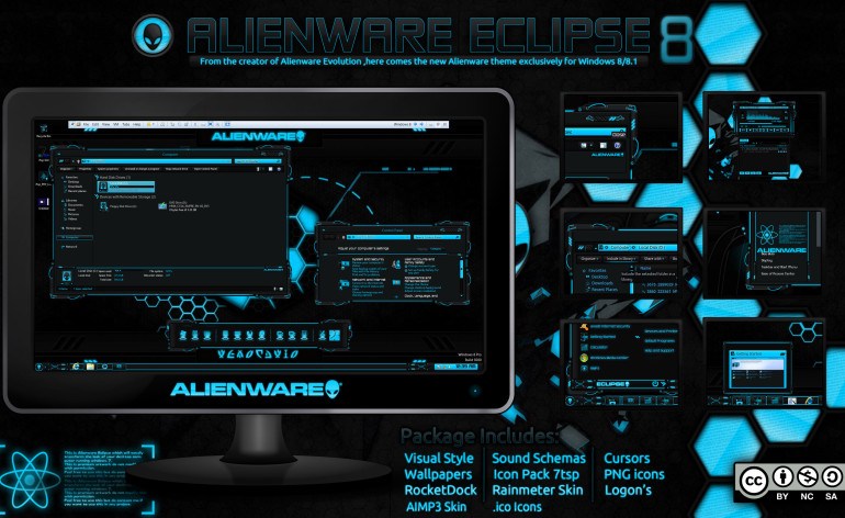 alienware eclipse icon pack blue free download