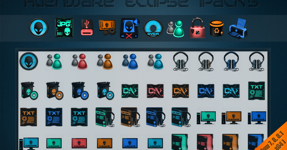alienware invader icon pack download