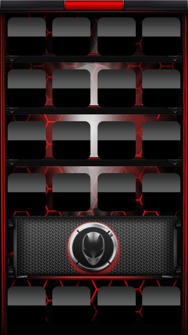640x1136 Alienware Red Wallpaper Iphone Wallpaper Shelves, Iphone