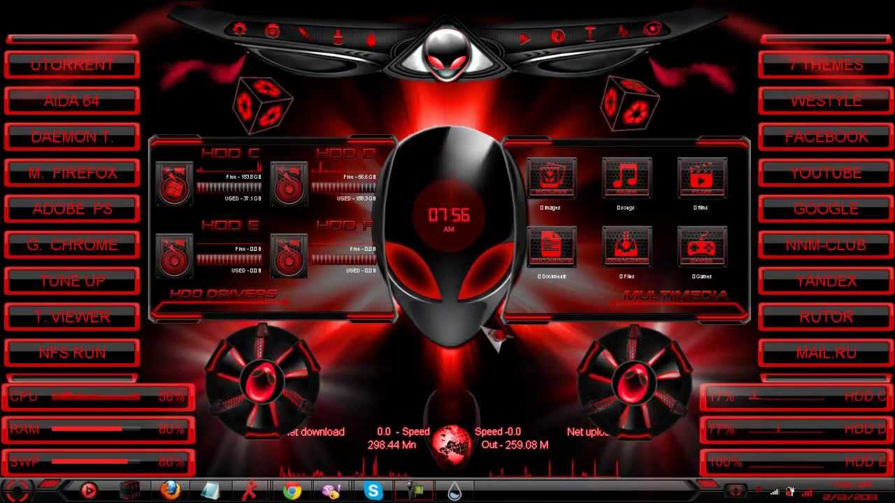 1280x720 Download Alienware Red