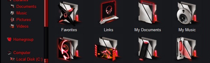 695x210 Red Alienware Theme For Windows Keripik Citul