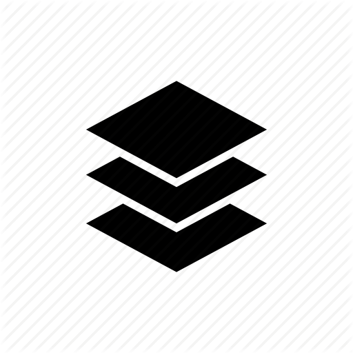 512x512 Alignment, Arrange Layers, Layout, Planes, Slices, Slides, Stack Icon