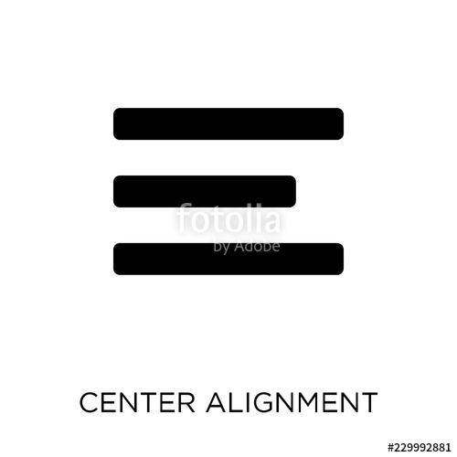 500x500 Center Alignment Icon Center Alignment Symbol Design
