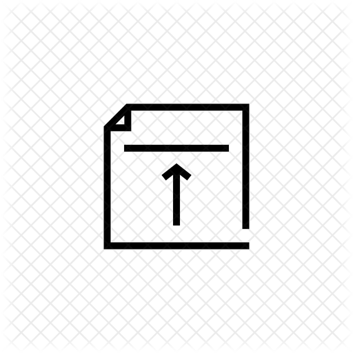 512x512 Top Alignment Icon Of Line Style