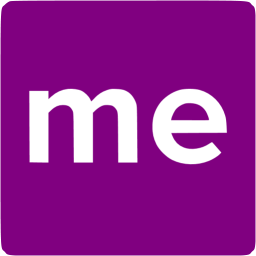 256x256 Purple About Me Icon