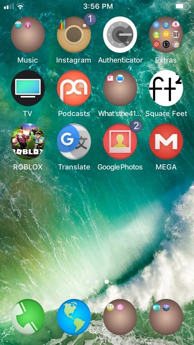 640x1136 Get Circular App Icons Folders On Your Iphone's Home Screen