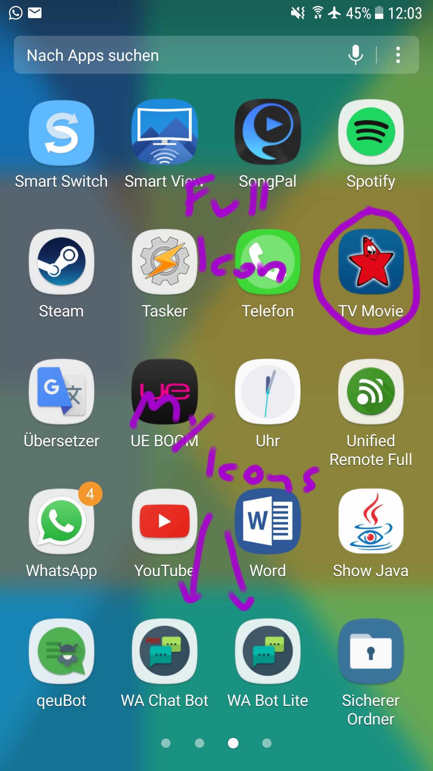 how to get icon for unstated app android