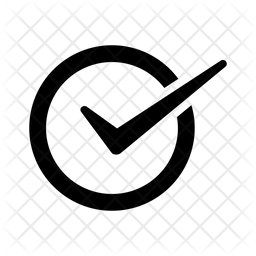 256x256 Done Icon Of Glyph Style