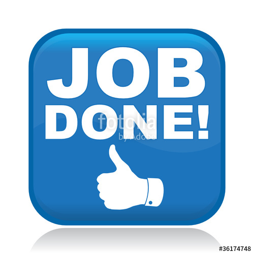 500x500 Job Done! Icon Stock Image And Royalty Free Vector