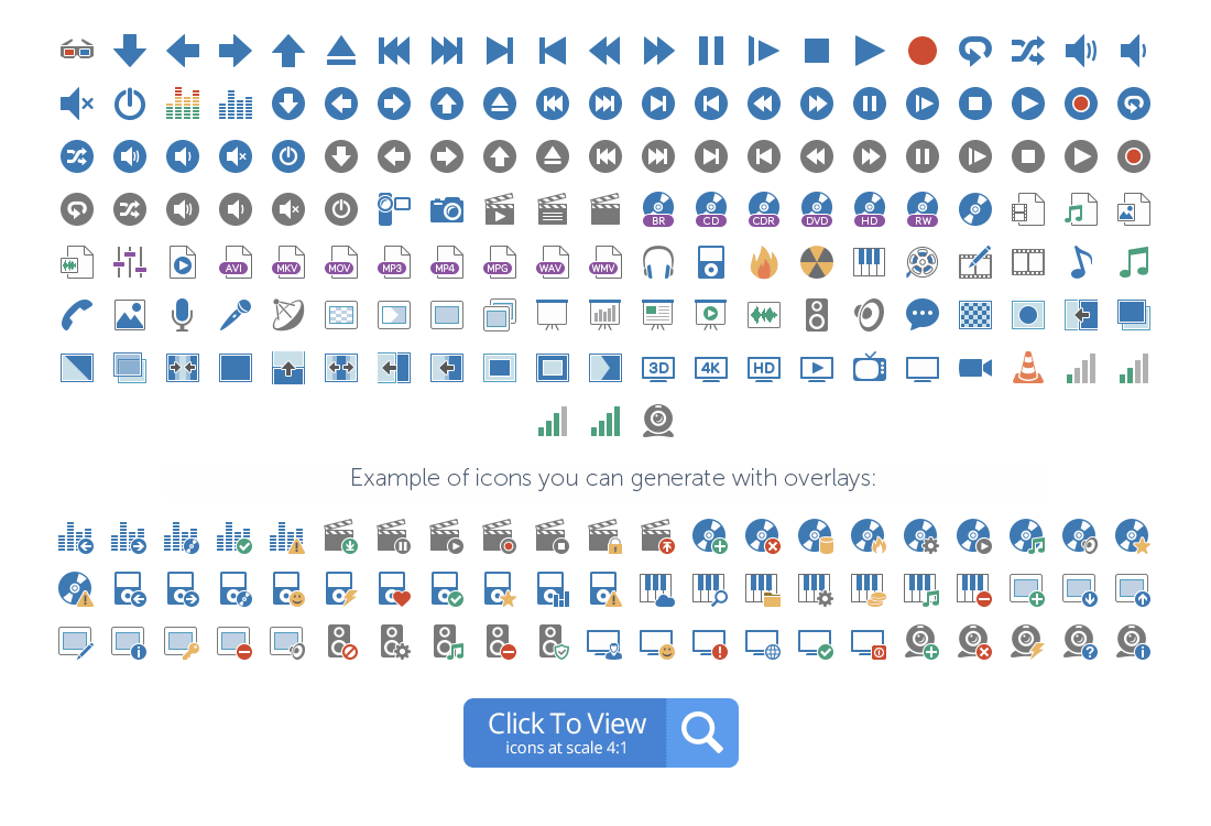 1100x750 Axialis Flat Pro Icons