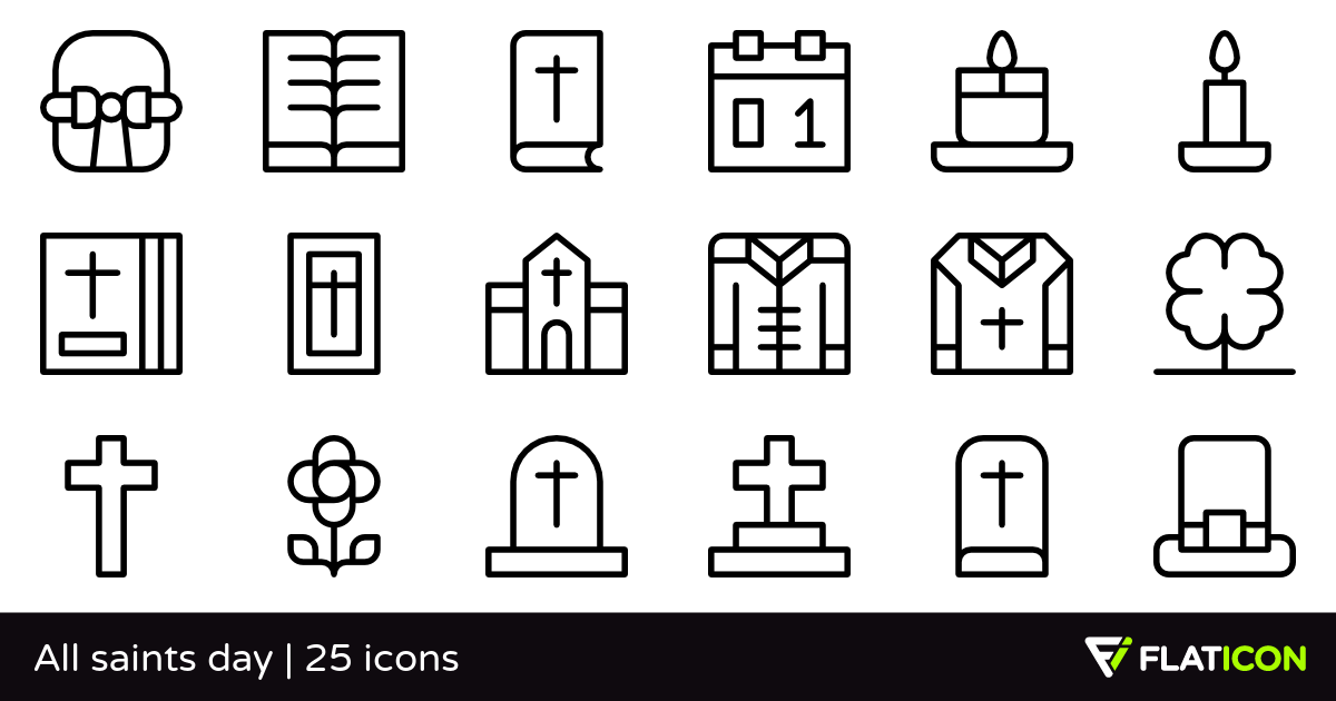 1200x630 All Saints Day Free Icons