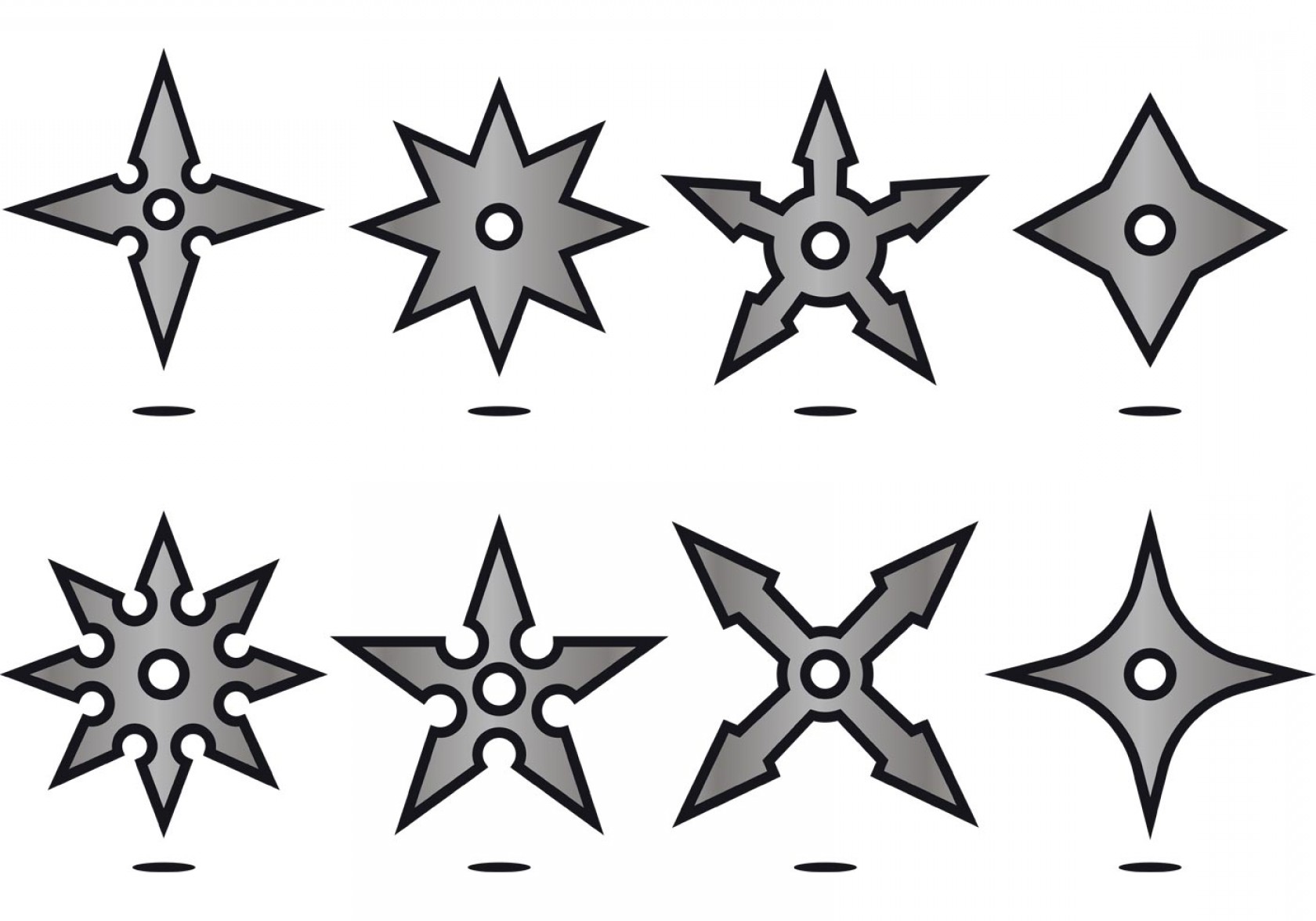 1680x1176 Silver Ninja Throwing Star Icon Vectors Handandbeak