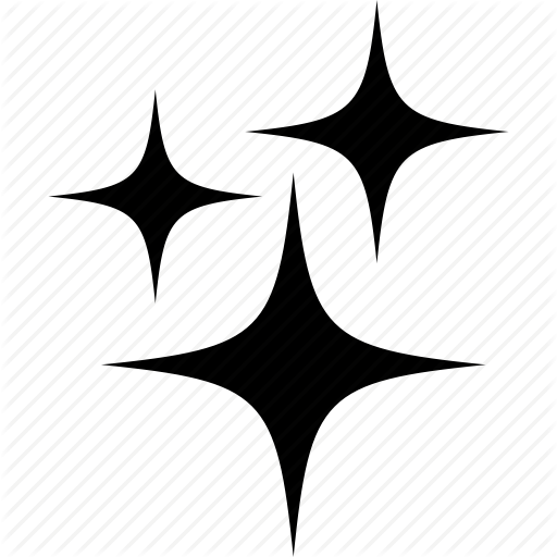 512x512 Bright, Four, Pointed, Sparks, Star Icon