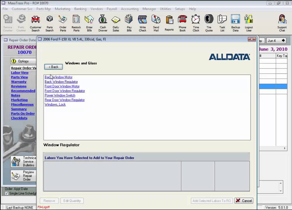 1000x720 Add A Labor To A Repair Order