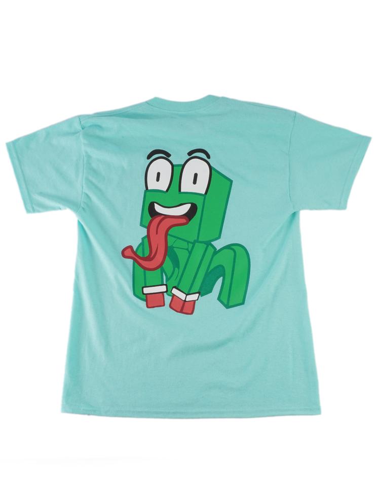 740x942 Celadon Green Large Crouching Icon T Shirt Unspeakablegaming