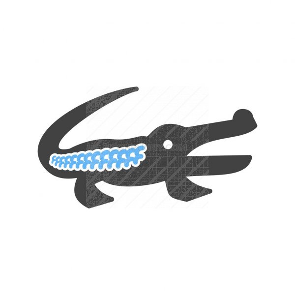 600x600 Alligator Blue Black Icon