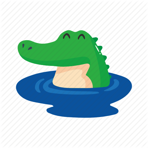 512x512 Alligator, Australia, Colorful, Crocodile, Landmark, Object, Swim Icon