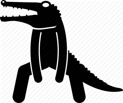 512x431 Alligator, Crocodile, Human, Man, Predator, Predatory Icon