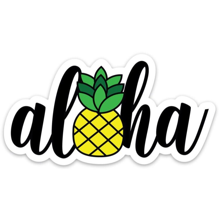 750x750 Pineapple Aloha Icon Decal Workshop