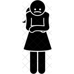 256x256 Alone Icon Of Glyph Style