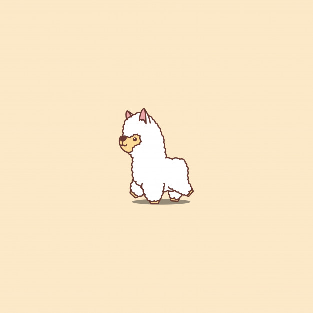 Cute Alpaca Walking Cartoon Icon Vector Premium Download 626x626 Cute Alpaca Walking Cartoon Icon Vector Premium Download