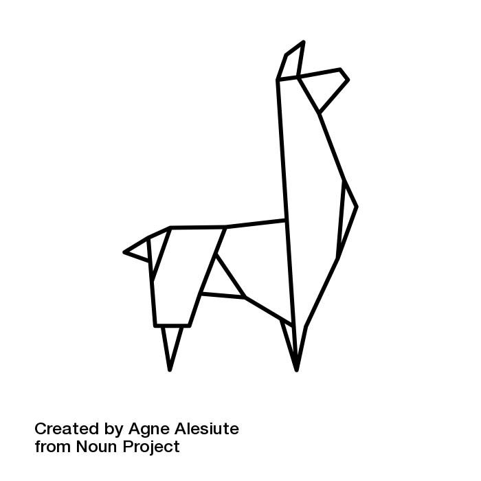 Inked Origami Tattoo, Alpaca Drawing 700x700 Inked Origami Tattoo, Alpaca Drawing
