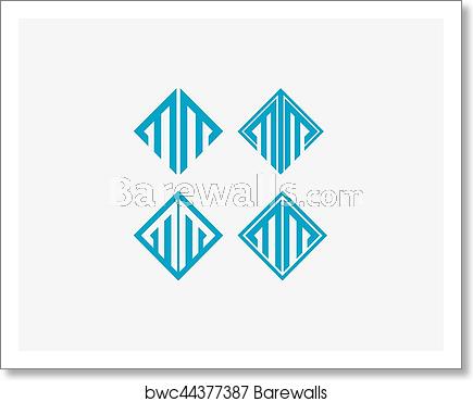 435x370 Abstract Letter M Icon Alphabet Symbol Letter Mm Logo Icon Design