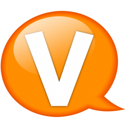 256x256 Alphabet, Letter, V Icon Free Of Speech Balloon Orange Icons