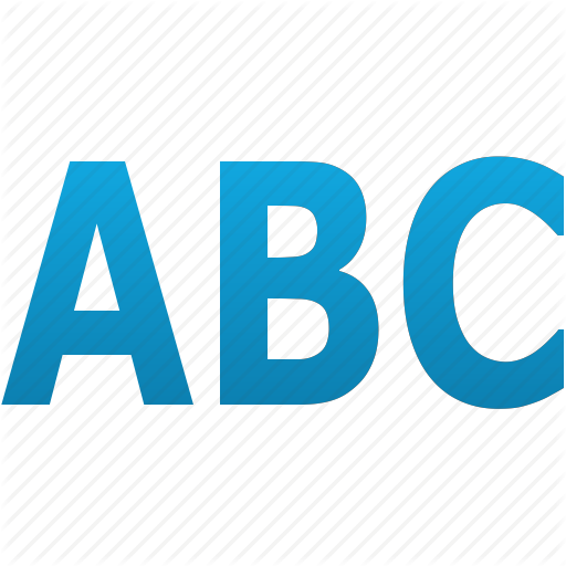 512x512 Abc, Alphabet, Character, Font, Language, Letter, Text Icon