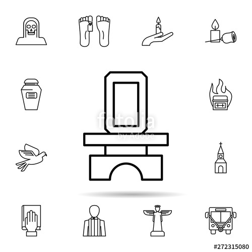 500x500 Funeral, Altar Icon Universal Set Of Funeral For Website Design
