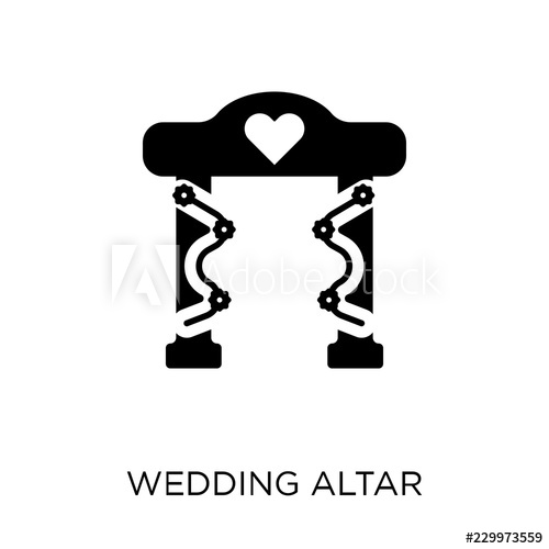 500x500 Wedding Altar Icon Wedding Altar Symbol Design From Wedding