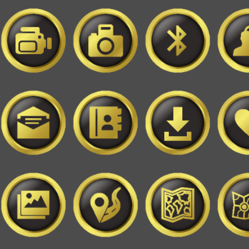 512x512 Apexnovaholoadw Gold Icon Pack Appstore For Android