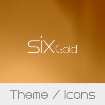 355x355 Six Gold Theme With Package Of Icon For Xperia