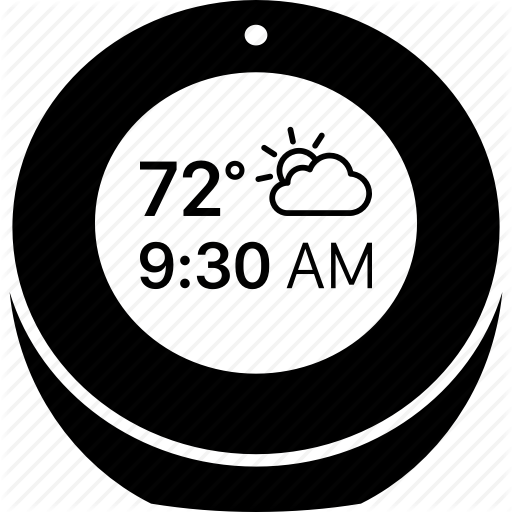 512x512 Alexa, Amazon, Clock, Echo, Smart, Speaker, Spot Icon