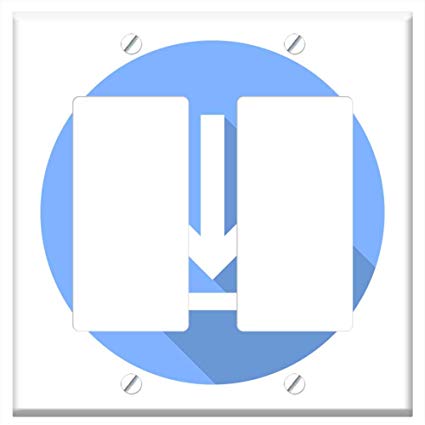 425x425 Switch Plate Double Rockergfci