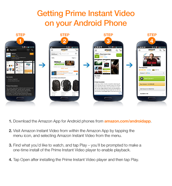 600x650 Prime Instant Video On Android Phone Prime Video