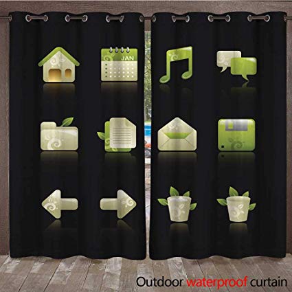 425x425 Renteriadecor Outdoor Curtains For Patio Sheer