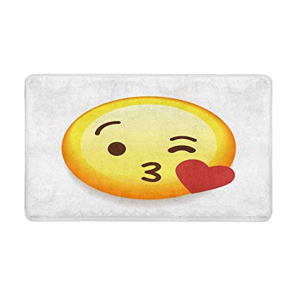 425x425 Interestprint Emoji Smile Icon Front Door Mat X