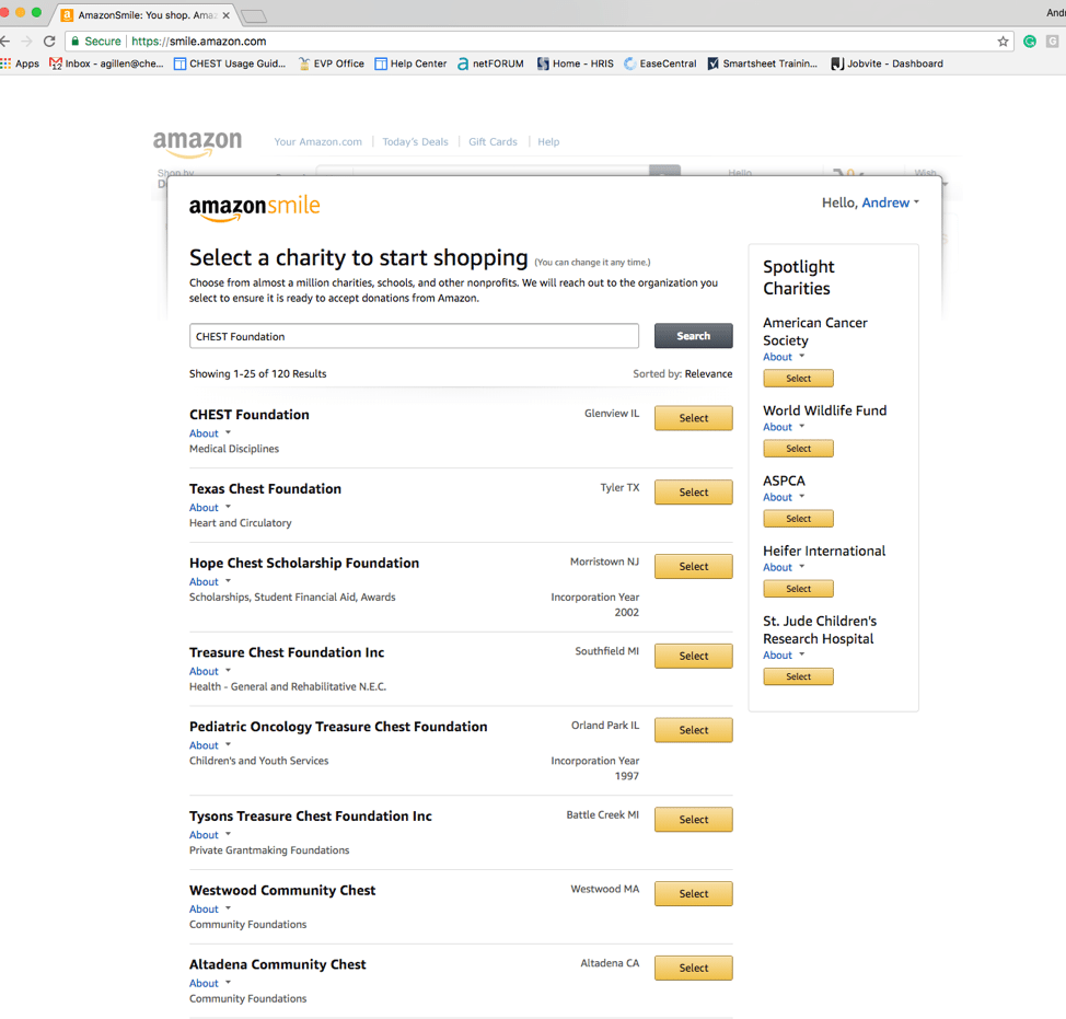 974x931 Amazon Smile Set Up Instructions Chest Foundation