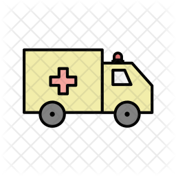 256x256 Ambulance Icon Of Colored Outline Style