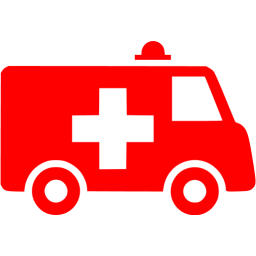 256x256 Red Ambulance Icon