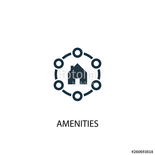 500x500 Amenities Icon Simple Element Illustration Amenities Concept