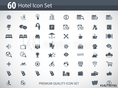 500x375 Hotel Icon Set