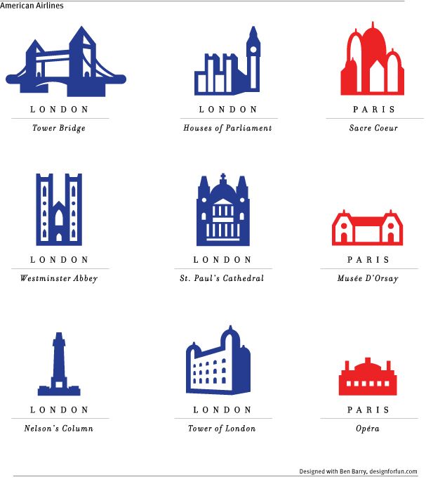 Icons For American Airlines Done With Ben Barry 607x696 Icons For American Airlines Done With Ben Barry