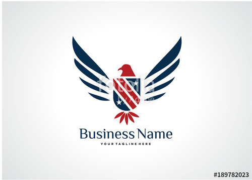 500x357 American Eagle Logo Template Design Vector, Emblem, Design Concept