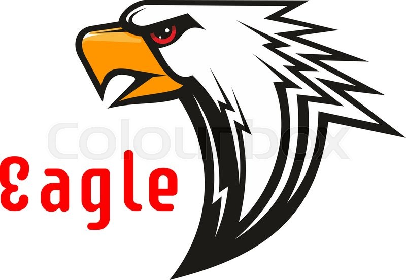 800x552 American Eagle Vector Emblem Hawk Stock Vector Colourbox
