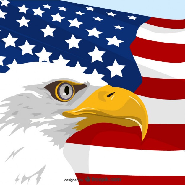 626x626 American Eagle And Usa Flag Free Vectors Ui Download