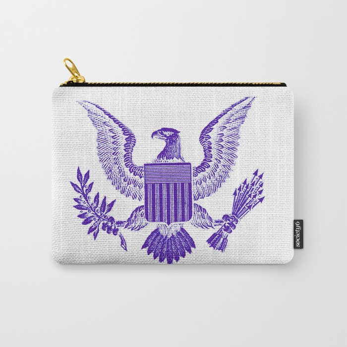 700x700 Purple American Eagle Icon Symbol Carry All Pouch